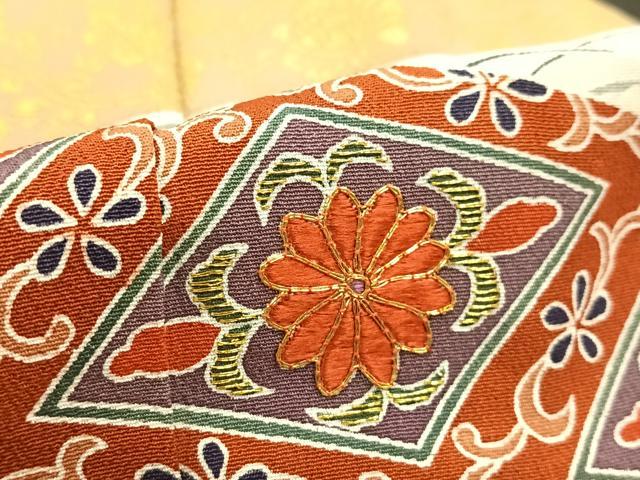 平和屋着物■豪華黒留袖 駒刺繍 扇面花文 金彩 正絹 逸品 AAAM6315sa