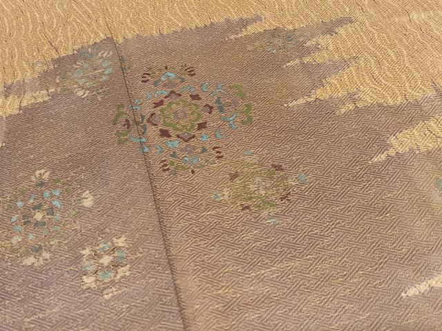 平和屋着物■訪問着 絞り 飾花文 金彩 正絹 逸品 AAAM7319oa