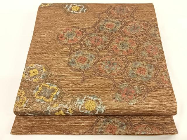 平和屋着物◎六通柄袋帯 正倉院華文 正絹 逸品 AAAM8490wt