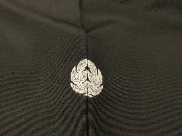 平和屋着物■豪華黒留袖 刺繍 霞松竹梅文 金糸 金彩 正絹 逸品 AAAN0766ja