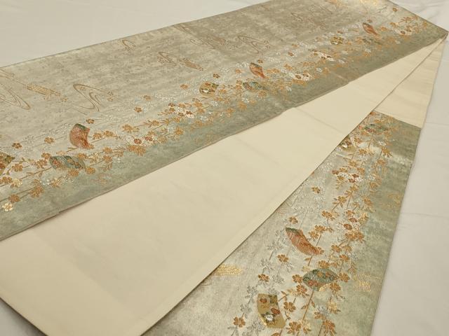平和屋着物◎六通柄袋帯 彩華譜 金銀糸 正絹 逸品 AAAN2257ou