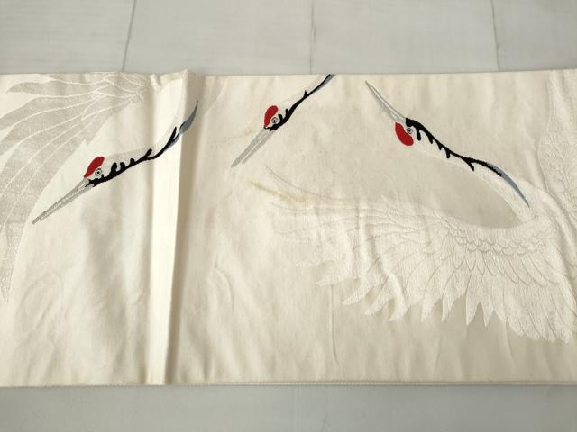 平和屋着物◎六通柄袋帯 飛鶴文 正絹 逸品 AAAN5526st
