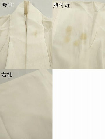 平和屋着物■長襦袢 無双仕立て 手描き 楽器文 銀彩 正絹 逸品 AAAN6119cs