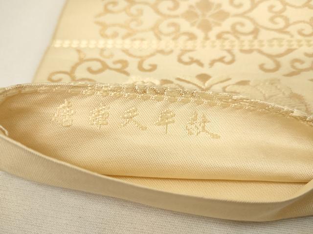平和屋着物◎六通柄袋帯 唐華天平紋 金糸 正絹 逸品 AAAN7873pf