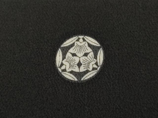 平和屋着物■豪華黒留袖 駒刺繍 花唐草文 金彩 正絹 逸品 AAAO1158cg