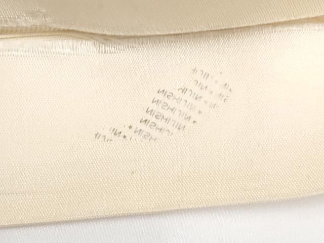 平和屋着物◎西陣 六通柄袋帯 笹竹文 銀糸 正絹 逸品 AAAO6862st