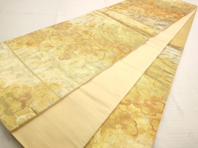 平和屋着物◎六通柄袋帯 舞花文 金糸 正絹 逸品 AAAO7362st