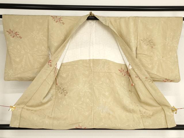 平和屋着物■羽織 寿光織 地紋起こし 舞花熨斗文 金銀糸 正絹 逸品 AAAO7555bw