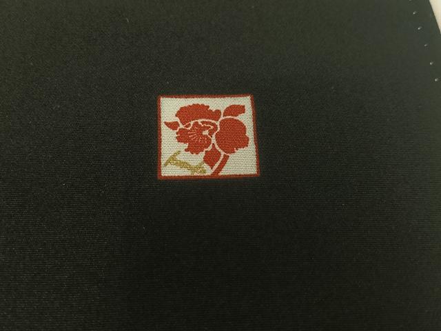 平和屋着物●女優・後藤久美子ブランド 黒留袖 駒刺繍 飛鶴地紙花文 金彩 正絹 逸品 AAAP0164ph