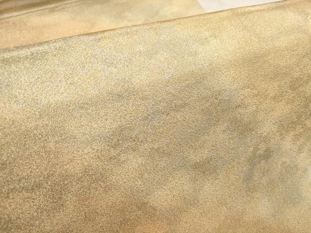 平和屋着物●すなこつづれ 全通柄袋帯 霞文 金糸 正絹 逸品 AAAP4244wj