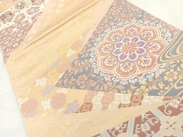 平和屋着物◎六通柄袋帯 正倉院華文 金糸 正絹 逸品 AAAP5746wt