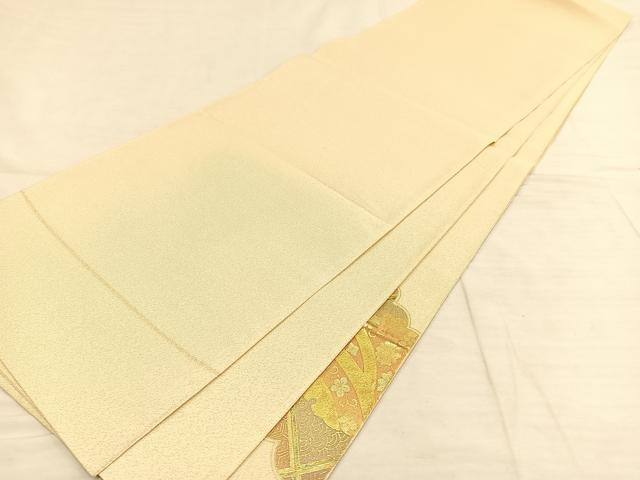 平和屋着物◎綴れ 太鼓柄袋帯 天井雪輪草花文 金彩 正絹 逸品 AAAP6285ey