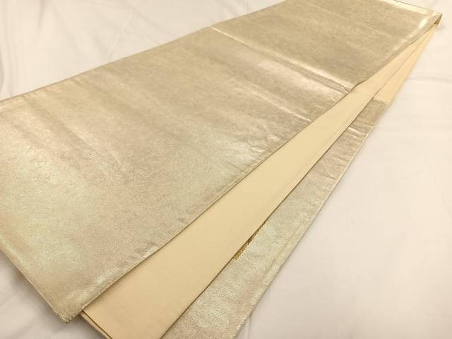 平和屋着物◎六通太鼓柄袋帯 刺繍 草花文 金銀糸 引箔 正絹 逸品 AAAP9041ey