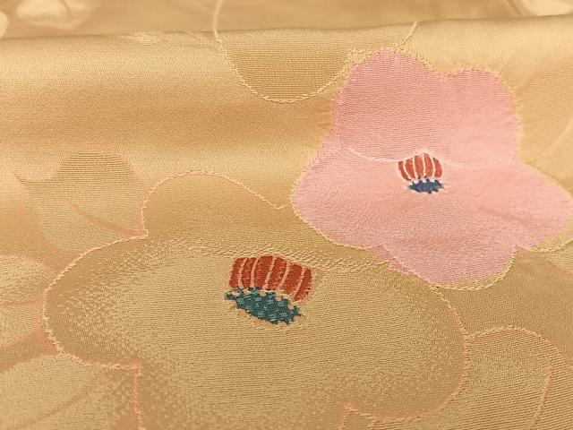 平和屋着物●上質な小紋 地紋起こし 枝花文 正絹 逸品 AAAQ0482np