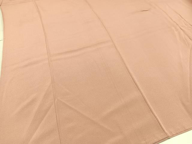 平和屋着物■上質な色無地 水柿色 正絹 逸品 AAAQ3210ph