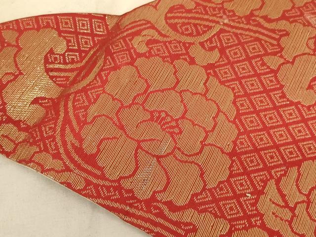 平和屋本店■打敷 内敷 三角 花唐草文 金襴 法衣 寺院 仏具 仏教 僧侶 神職 装束 AAAQ3726ja