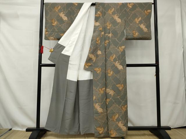 平和屋着物●上質な小紋 花鳥文 正絹 逸品 AAAQ6230gw