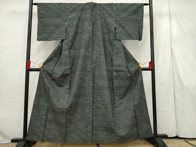 平和屋着物■本場大島紬 エ霞文 正絹 逸品 AAAQ9409gw