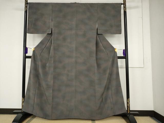 平和屋着物■上質な小紋 霞文 暈し染め 正絹 逸品 AAAR5252ru