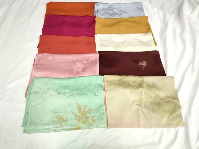 平和屋着物★和装小物 上質な帯揚げ 10枚セット 逸品 AAAR6197ps