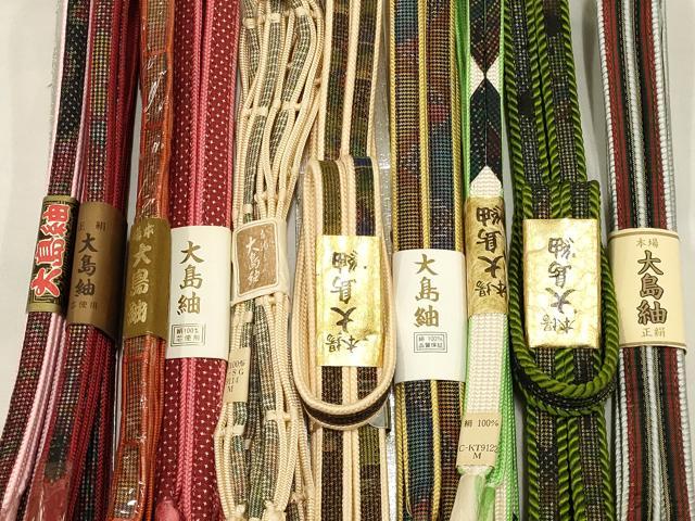 平和屋着物●和装小物 上質な帯締め10本セット 本場大島紬 逸品 全て未使用 AAAR6767ay