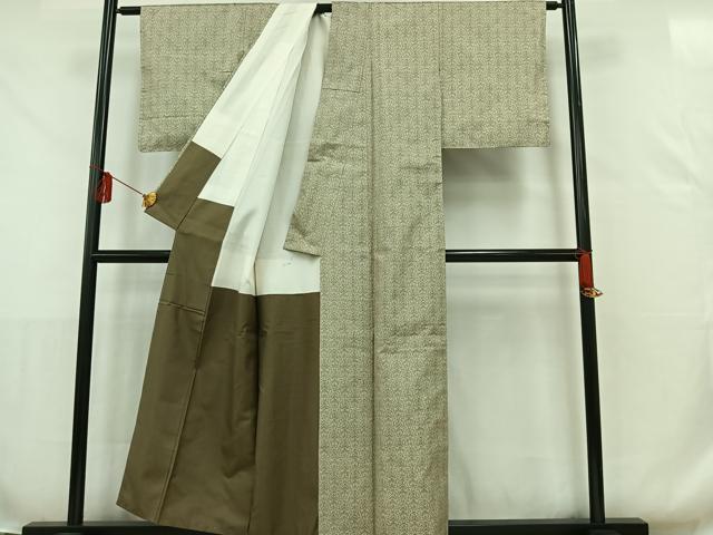 平和屋着物■本場大島紬 7マルキ 幾何学文様 正絹 逸品 AAAR6867jh