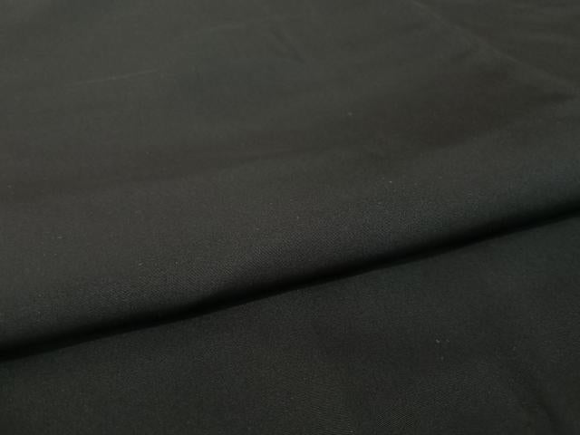 平和屋着物●男性 黒紋付 羽織セット 正絹 逸品 AAAQ0673np