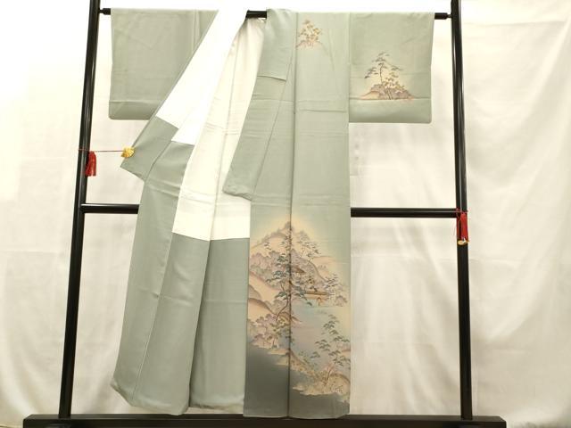 平和屋着物■訪問着 風景文 正絹 逸品 AAAR7548fy