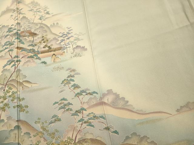 平和屋着物■訪問着 風景文 正絹 逸品 AAAR7548fy