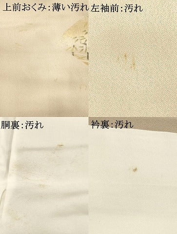 平和屋着物■訪問着 地紙花文 鳥 暈し染め 金彩 正絹 逸品 AAAR7560fy