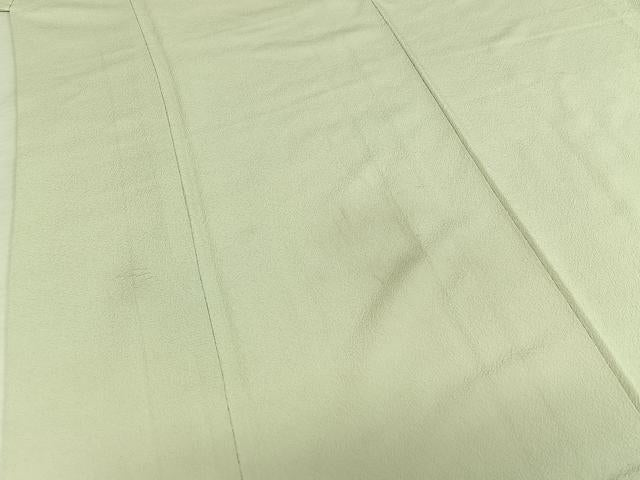 平和屋着物■上質な色無地 若芽色 正絹 逸品 AAAR7773jh
