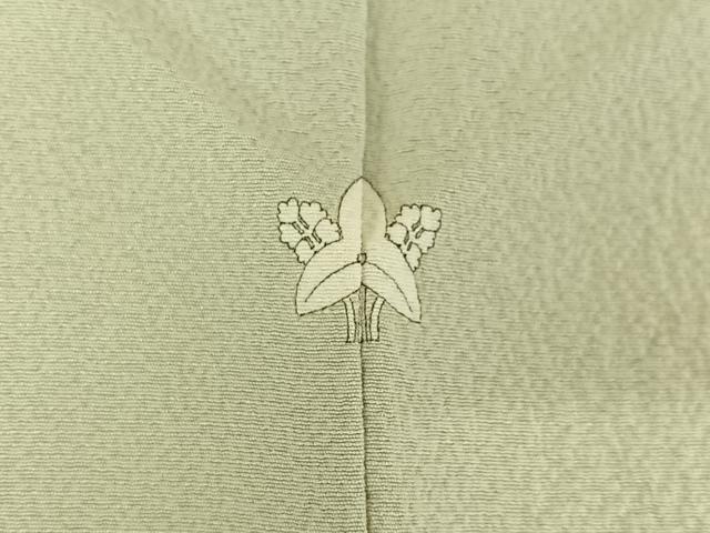 平和屋着物■上質な色無地 若芽色 正絹 逸品 AAAR7773jh