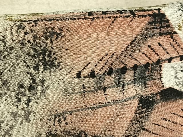 平和屋着物■訪問着 紬地 手描き 風景文 正絹 逸品 AAAR7782jh
