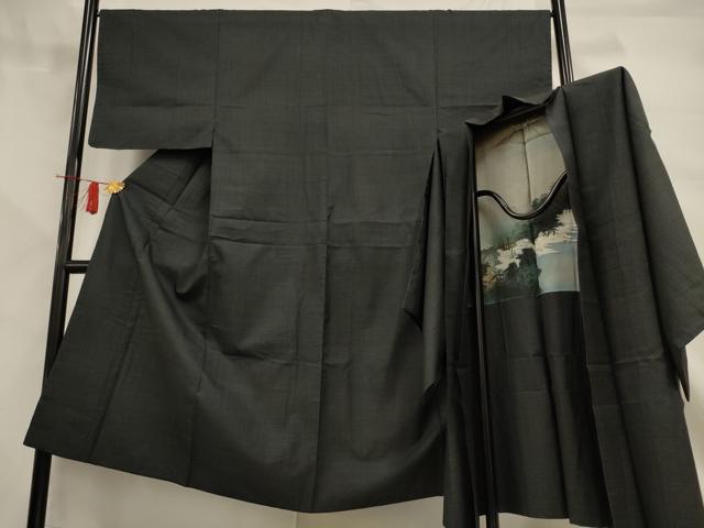 平和屋着物□男性 本場大島紬 アンサンブル 80亀甲 総詰め 正絹