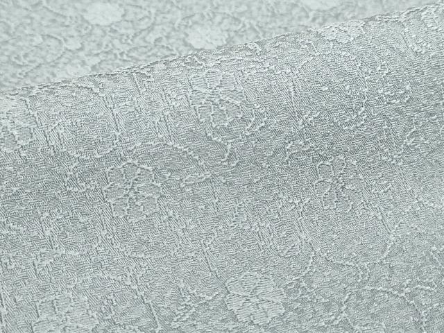 平和屋着物▽上質な色無地 単衣 花唐草地紋 秘色色 正絹 逸品 AAAS3130iu