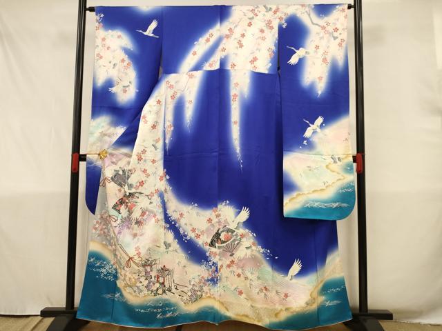 平和屋着物◎六通柄袋帯 草花文 金糸 正絹 逸品 AAAM3578sx