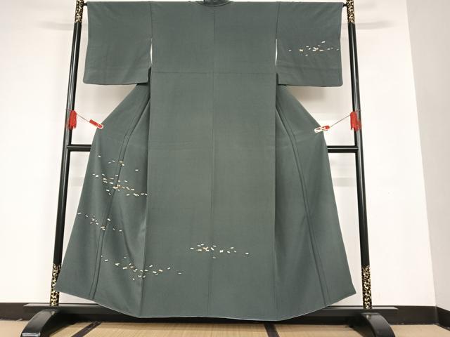 平和屋着物□訪問着 扇子 金彩 正絹 逸品 AAAS6165zg