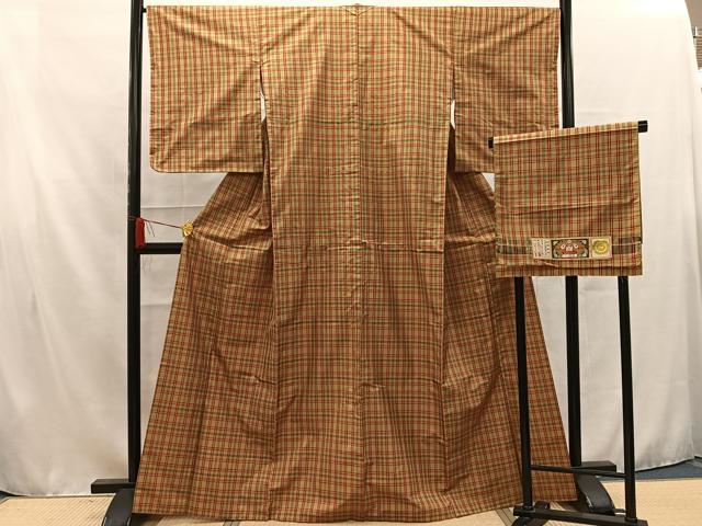 平和屋着物□本場縞大島紬 縞 証紙付き 正絹 逸品 AAAS7937mf