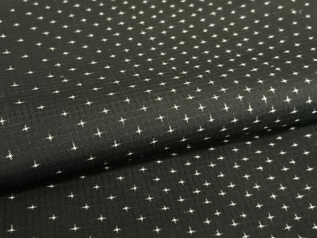 平和屋着物●本場大島紬 一元絣 黒地 正絹 逸品 AAAT0601zg