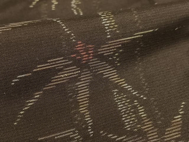 平和屋着物●本場大島紬 笹竹文 正絹 逸品 未使用 AAAT0638zg