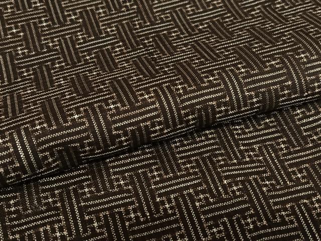 平和屋着物●本場大島紬 龍郷絣 秋名バラ 正絹 逸品 AAAT0647zg