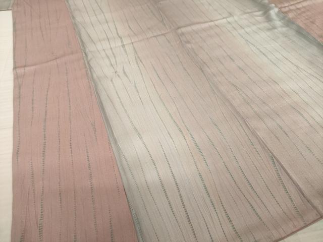 平和屋着物●上質な小紋 杢目絞り 西武百貨店扱い 正絹 逸品 AAAT0892ck