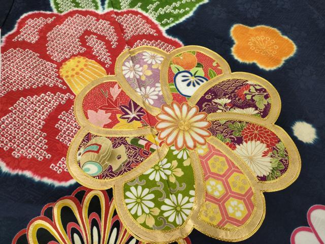 平和屋着物●豪華振袖 駒刺繍 絞り 吉祥舞花文 金彩 正絹 逸品 AAAT2215ck