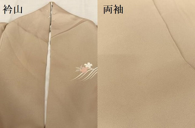 平和屋着物●創業460年・千總 訪問着 駒刺繍 花筏 金糸 金彩 西武百貨店扱い 正絹 逸品 AAAT3040np