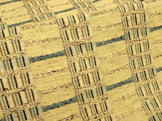 平和屋着物●米沢 スワセンイ 八寸名古屋帯 めがね織 吉野織 逸品 AAAT3780wj