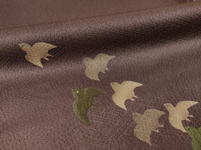 平和屋着物●ファッションデザイナー 花井幸子 訪問着 駒刺繍 立波松文 千鳥 暈し染 金彩 やまと誂製 正絹 逸品 AAAT5155ck