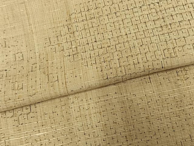 平和屋着物▽上質な紬 単衣 亀甲絣 正絹 逸品 AAAT7357fy