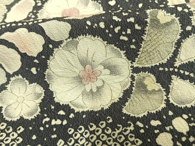 平和屋着物▽訪問着 単衣 作家物 辻が花 絞り 正絹 逸品 AAAT7413fy