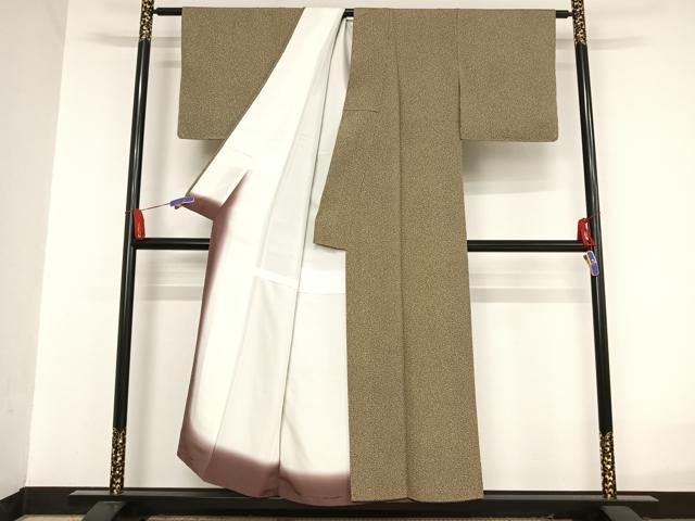 平和屋着物●江戸小紋 小花柄 正絹 逸品 AAAU0023np
