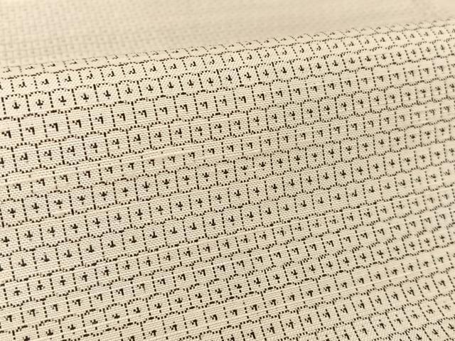 平和屋着物●男性 結城紬 アンサンブル 100亀甲 キングサイズ 正絹 逸品 AAAU0078np